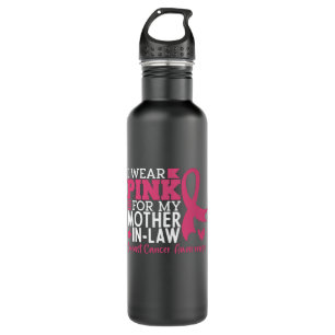 Mother In Law Family Matching Breast Cancer Gift 710 Ml Water Bottle
