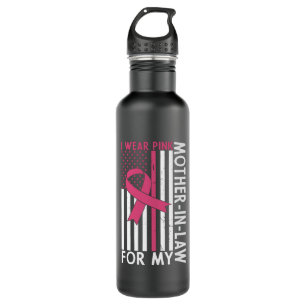 Mother In Law Family Matching Breast Cancer Gift 710 Ml Water Bottle