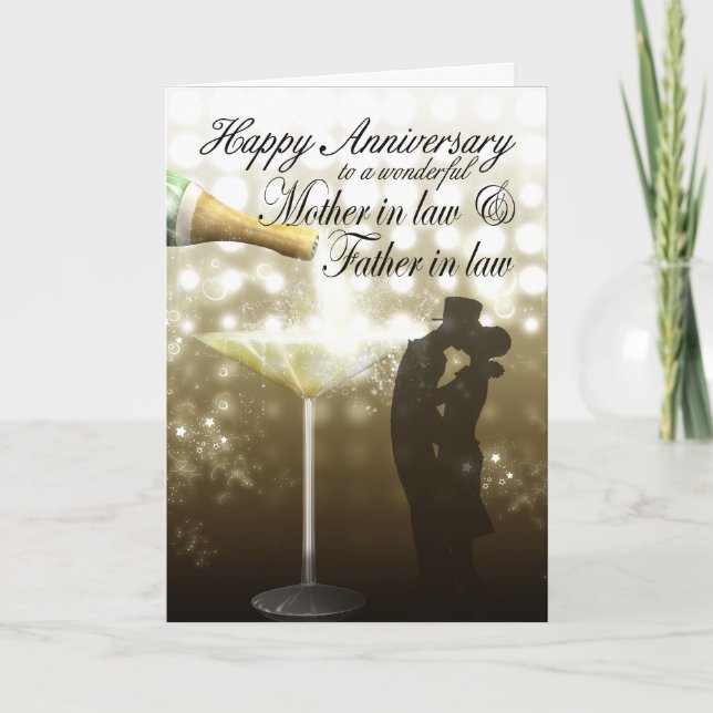 Mother in law & Father in law Anniversary Card (Front)