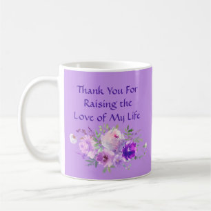 Mother-In-Law Gift Ideas Purple Roses Coffee Mug