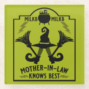 Mother-In-Law Knows Best Glass Coaster