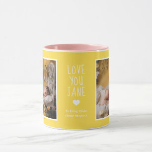 Mother In Law Love Photos Modern Yellow C61 White Mug