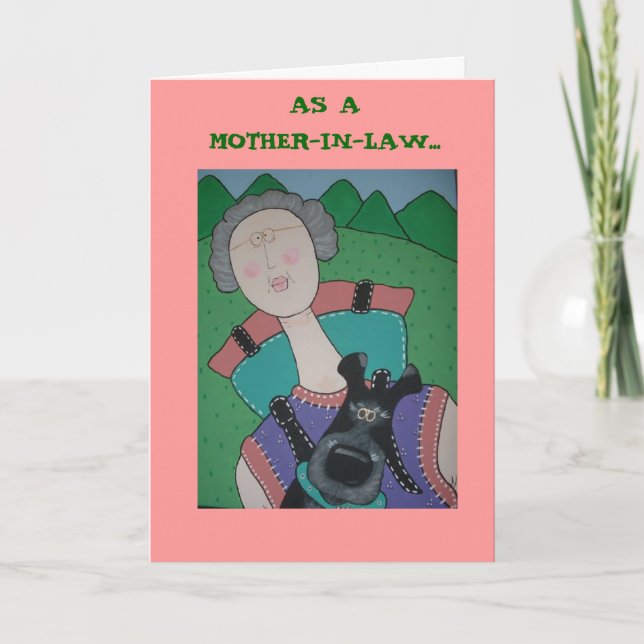 MOTHER-IN-LAW mother's day card (Front)