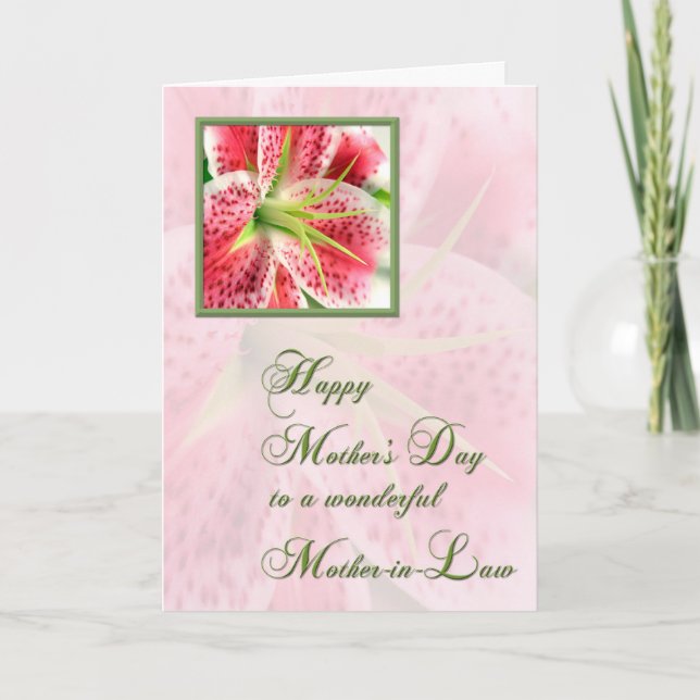 Mother-in-Law Mother's Day Card (Front)
