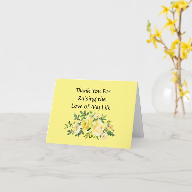 Mother-In-Law Mother's Day Card - Yellow Roses (Yellow Flower)