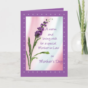 Mother-in-Law, Mother's Day, Religious, Wildflower Card