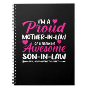 Mother In Law Of Awesome Son In Law Notebook