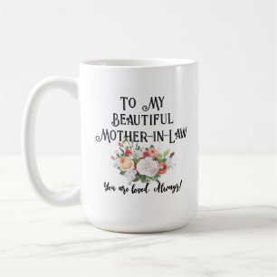 Mother In Law Personalised Message Coffee Mug