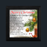 Mother in Law Poem - Christmas design Gift Box<br><div class="desc">A great gift for a mother in law at christmas</div>