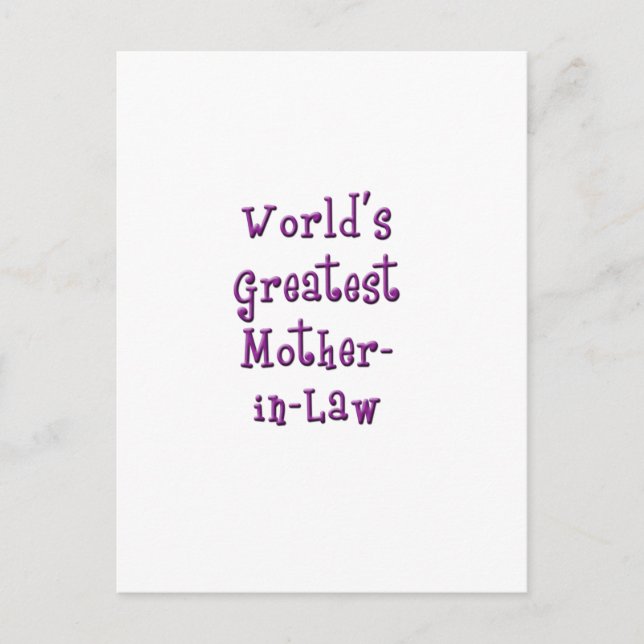 Mother-in-Law Postcard (Front)