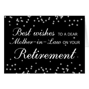 Mother-in-Law, Retirement Congratulations Black