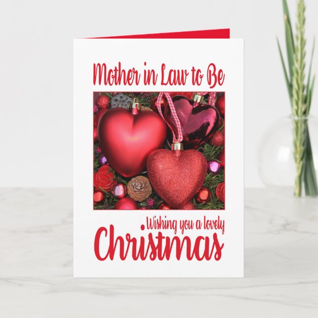 Mother in Law to Be Lovely Christmas card (Front)