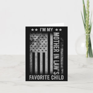 Mother in law's favourite child funny men father's card