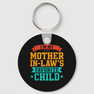 Mother in Laws Favourite Child Funny Son in Law Key Ring
