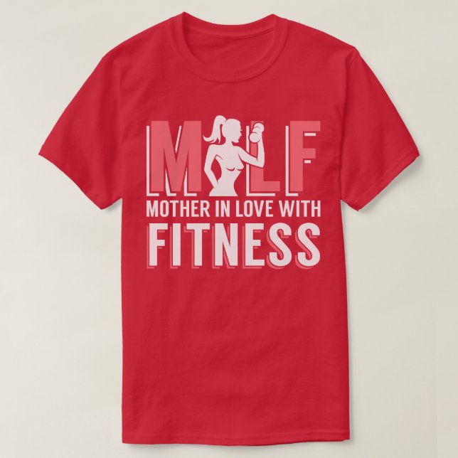 Mother in love with Fitness gymnastics gift T-Shirt (Design Front)