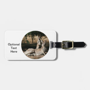 Mother Kangaroo and Baby Joey Luggage Tag