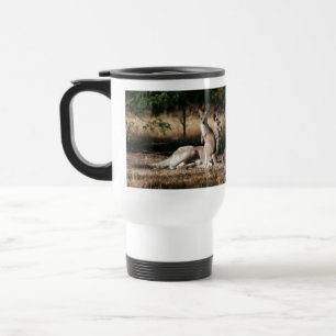 Mother Kangaroo and Joey Relaxing Travel Mug