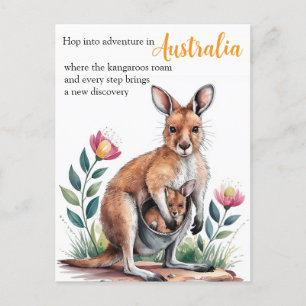 Mother Kangaroo Postcard