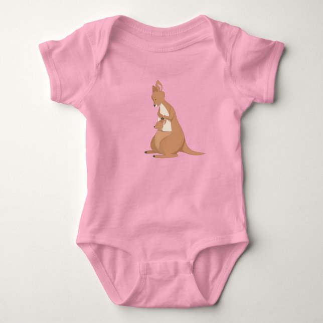 Mother Kangaroo With Baby Bodysuit (Front)
