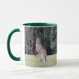 Mother Kangaroo with Baby Joey in Her Pouch Mug