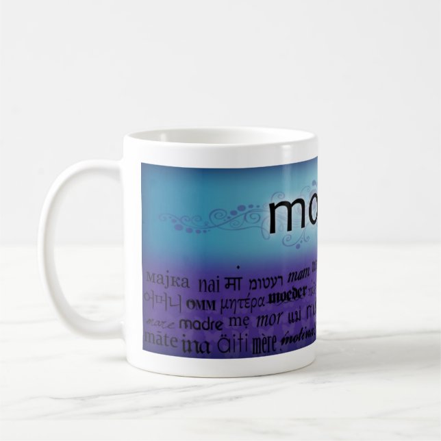 "Mother" - languages Coffee Mug (Left)