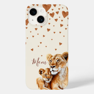 Mother Lion and her baby mother's day Case-Mate iPhone 14 Case