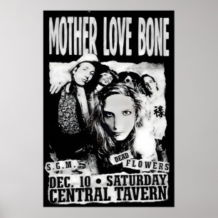 Mother Love Bone 1988 Club Gig Poster Print 1