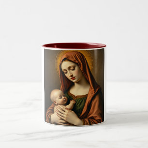 Mother Mary and Baby Jesus Coffee Mug