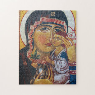 Mother Mary And Jesus Art Jigsaw Puzzle