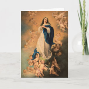Mother Mary Christmas Card