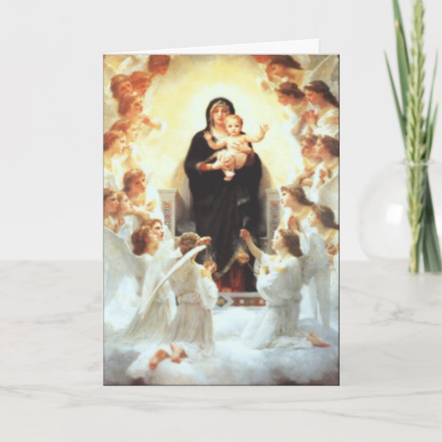 Mother Mary Custom Greetings Card (Front)