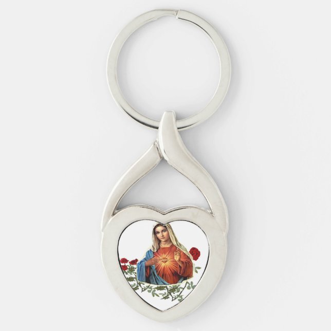 Mother Mary designs Key Ring (Front)