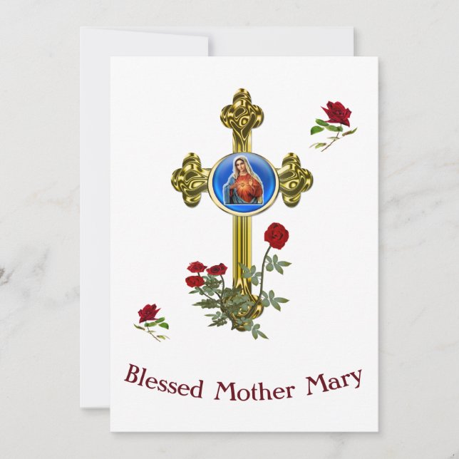 Mother MAry Holiday Card (Front)