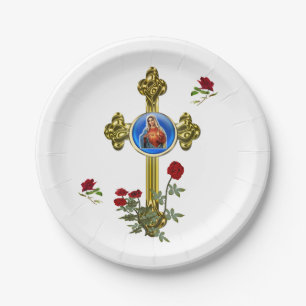 Mother MAry Paper Plate
