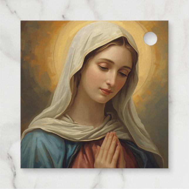 Mother Mary- Religious Occasions  Favour Tags (Back)