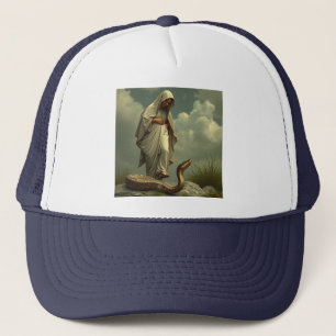 Mother Mary Treading Upon the Snake Trucker Hat