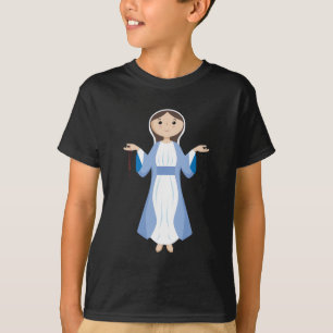 Mother Mary with Rosary T-Shirt