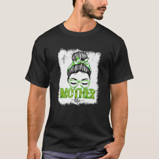 Mother Messy Bun Funny St Patrick's Day Irish Luck T-Shirt