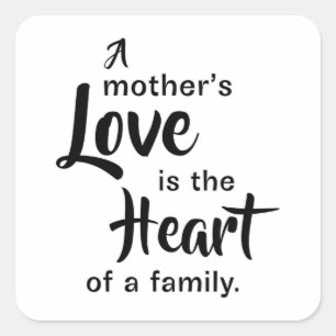 Mother Mothers Mother's Day Mum Mummy Gift Idea Square Sticker