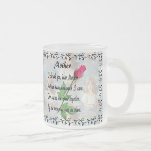 MOTHER-MUG FROSTED GLASS COFFEE MUG