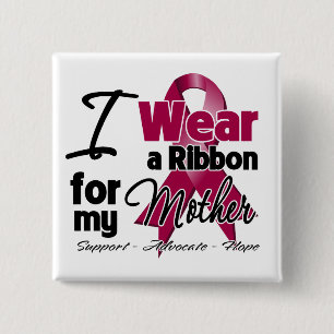 Mother - Multiple Myeloma Ribbon 15 Cm Square Badge