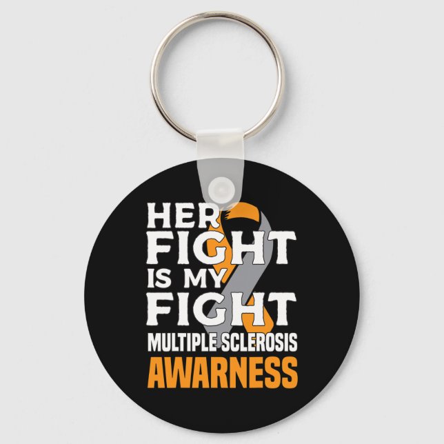 Mother Multiple Sclerosis Awareness Women Ms  Key Ring (Front)