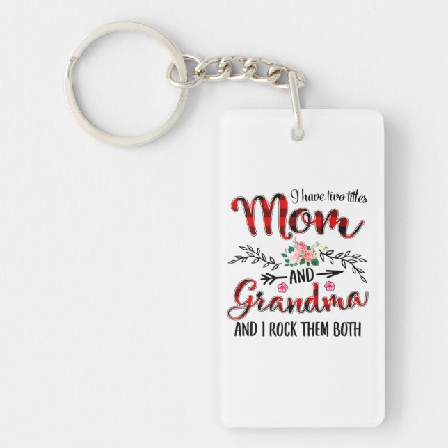 Mother Mum And Grandma Birthday Key Ring (Front)