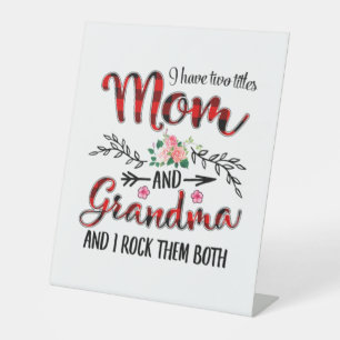 Mother Mum And Grandma Birthday Pedestal Sign