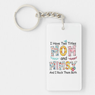 Mother Mum And Mimsy Floral Birthday Key Ring
