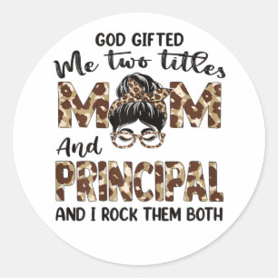 Mother Mum And Principal Mothers Birthday Classic Round Sticker