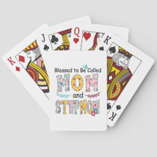 Mother Mum And Stepmom Birthday Playing Cards