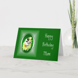 Mother, Mum, Birthday, Sunflower, Bird Card