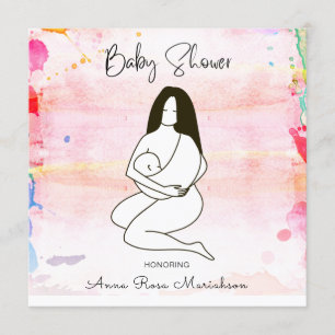 *~* Mother Mum Holding Baby Invitation