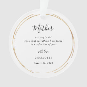 Mother/Mum Of The Bride Keepsake Ornament